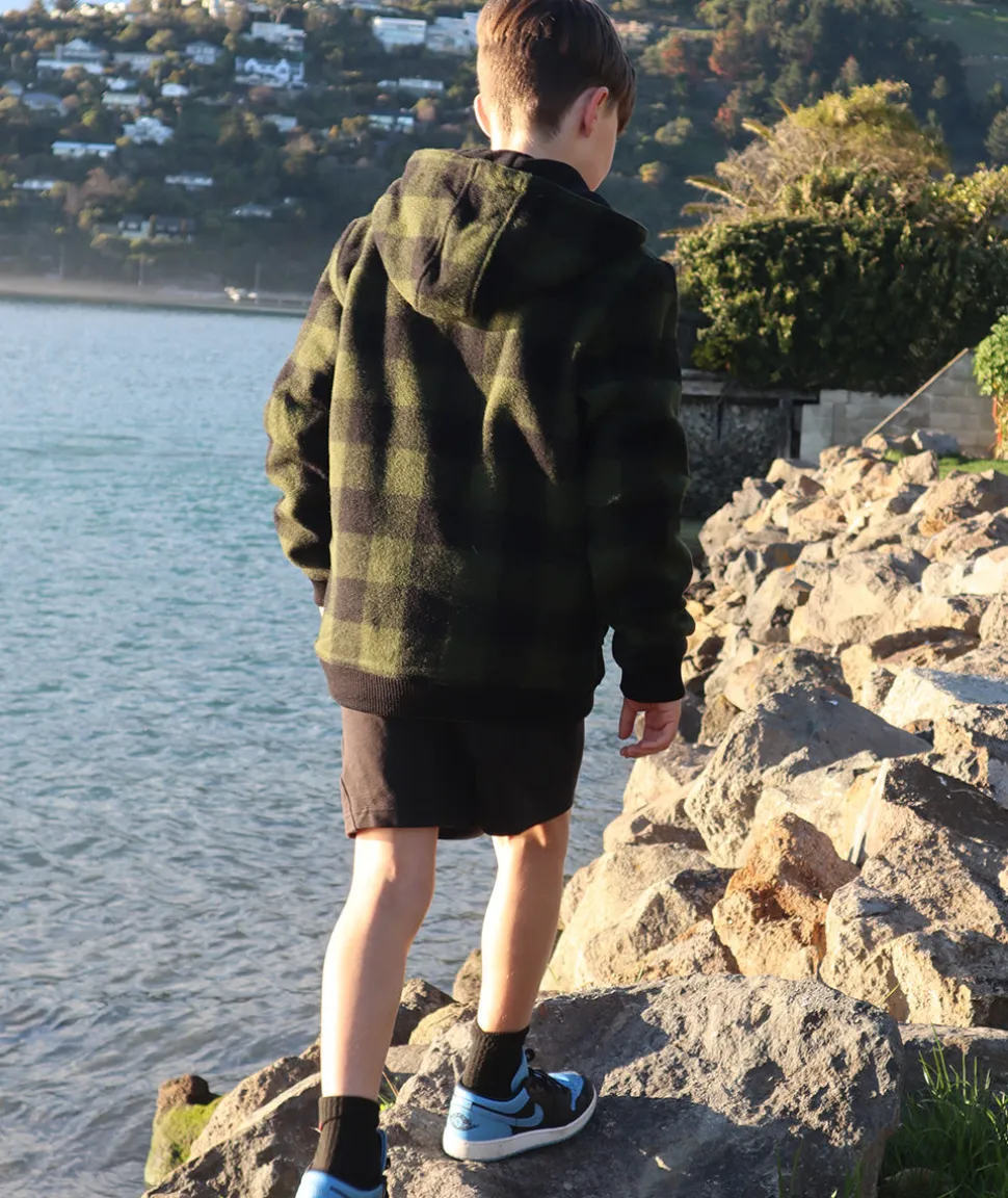Kids' Crooked River Wool Hoodie