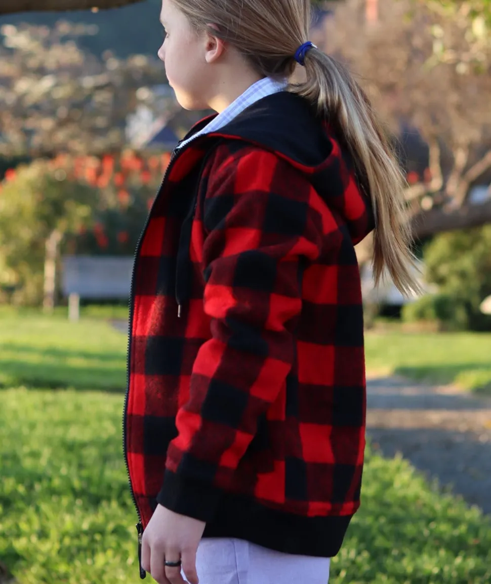 Kids' Crooked River Wool Hoodie