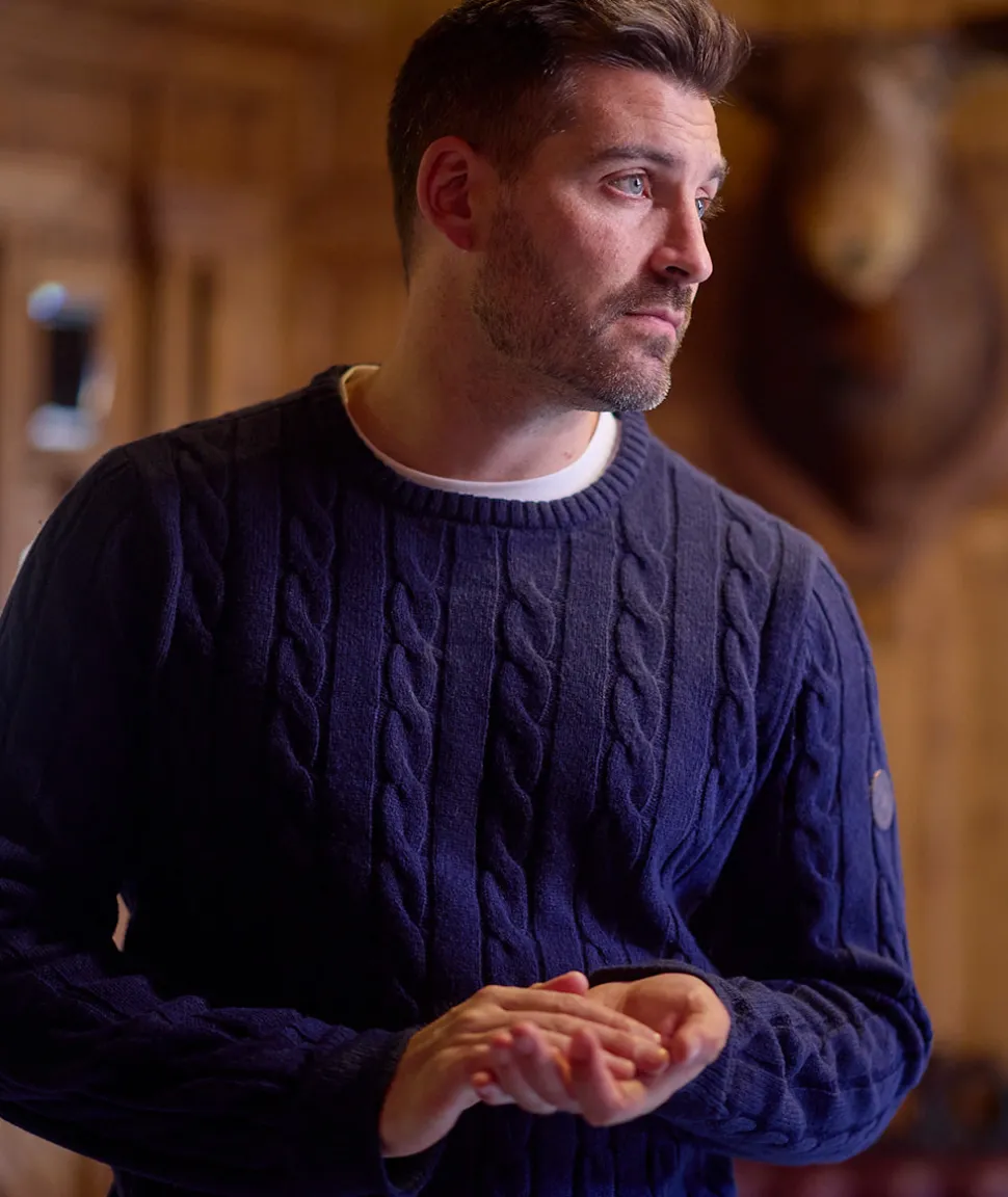 Men's Doncaster Cable Knit Crew