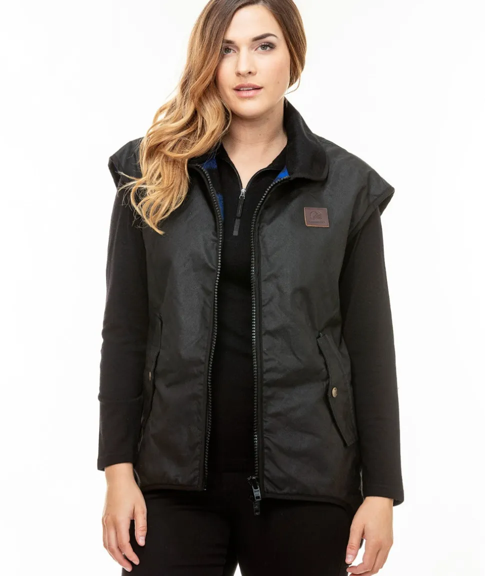 Men's Foxton Oilskin Vest with Wool Lining