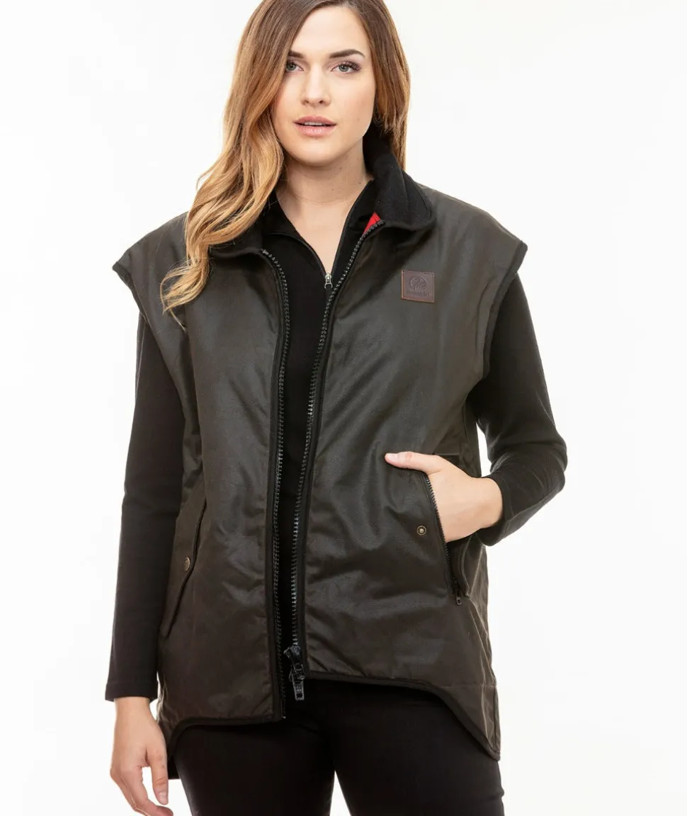 Men's Foxton Oilskin Vest with Wool Lining