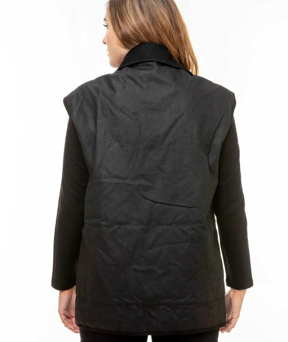Men's Foxton Oilskin Vest with Wool Lining