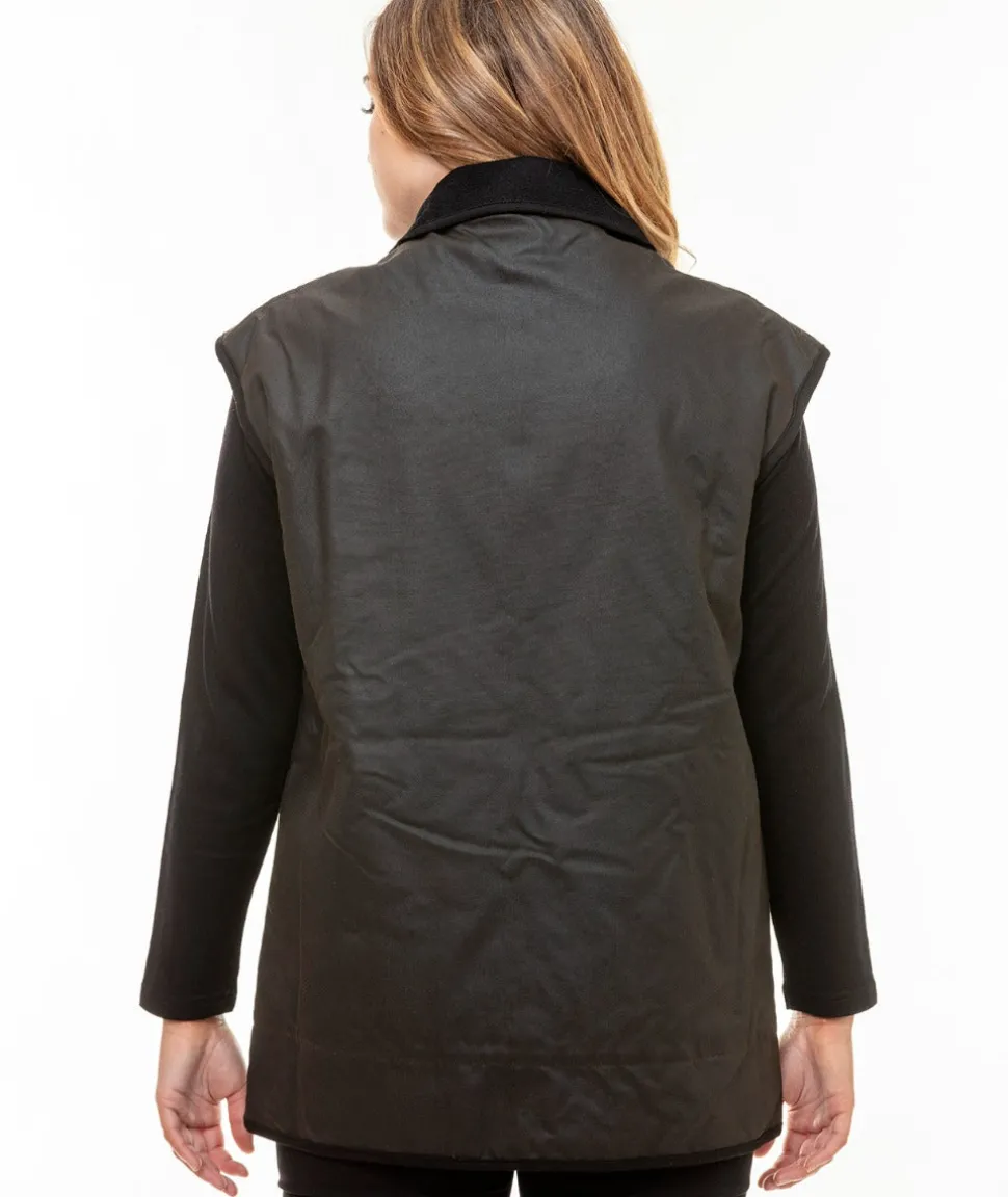 Men's Foxton Oilskin Vest with Wool Lining