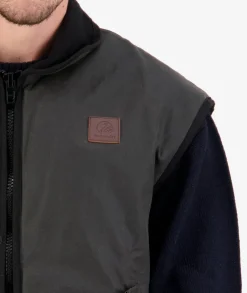 Men's Foxton Oilskin Vest with Wool Lining