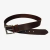 Men's Leather Jeans Belt - 40mm Wide