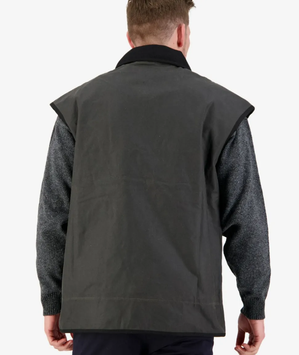 Men's Levels Oilskin Vest with Cotton Lining