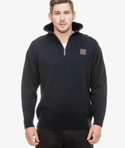 Men's Mariner Wool Zip Neck Sweater