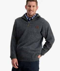 Men's Mariner Wool Zip Neck Sweater