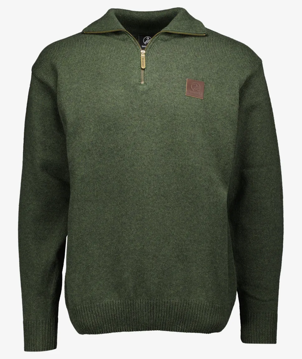Men's Mariner Wool Zip Neck Sweater