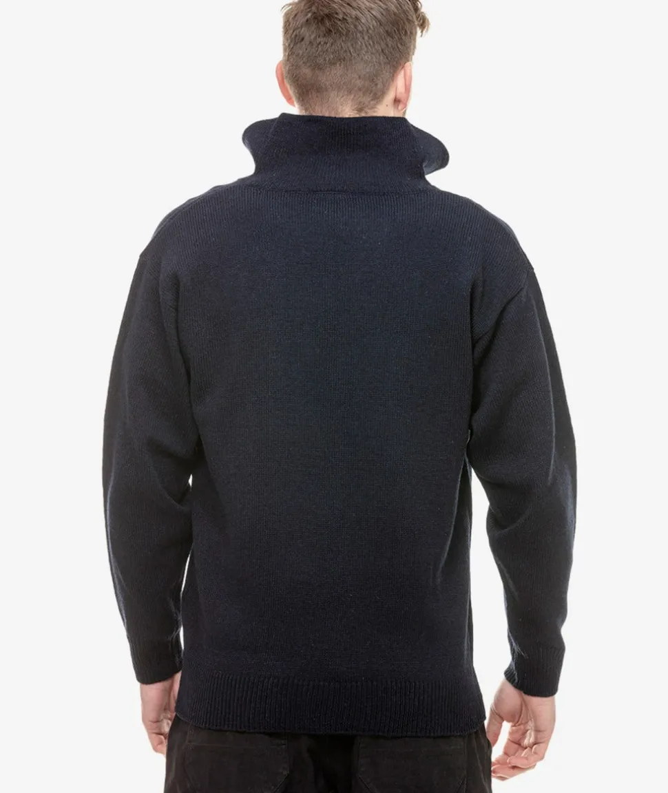 Men's Mariner Wool Zip Neck Sweater