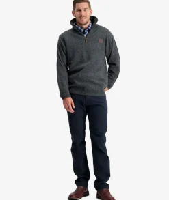 Men's Mariner Wool Zip Neck Sweater