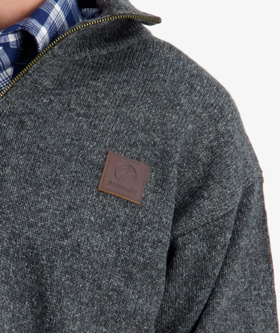 Men's Mariner Wool Zip Neck Sweater