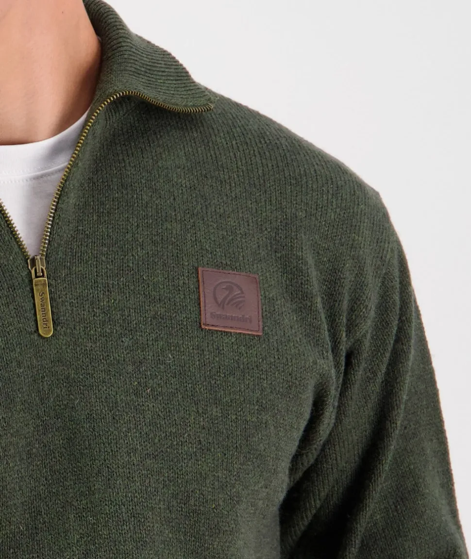 Men's Mariner Wool Zip Neck Sweater