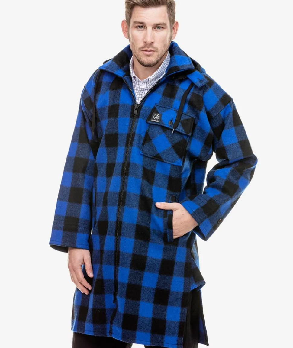 Men's Mosgiel Wool Bushshirt with Zip-up Front