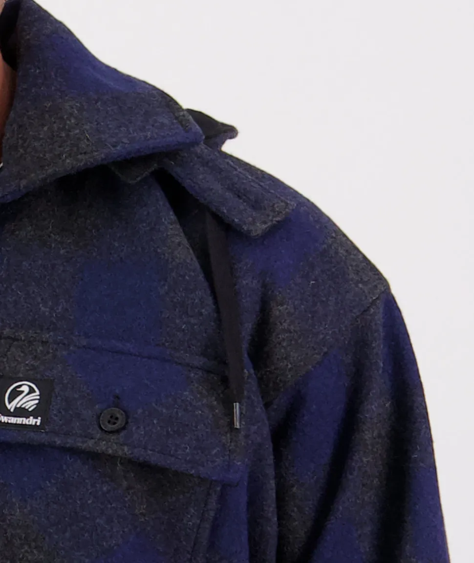 Men's Mosgiel Wool Bushshirt with Zip-up Front