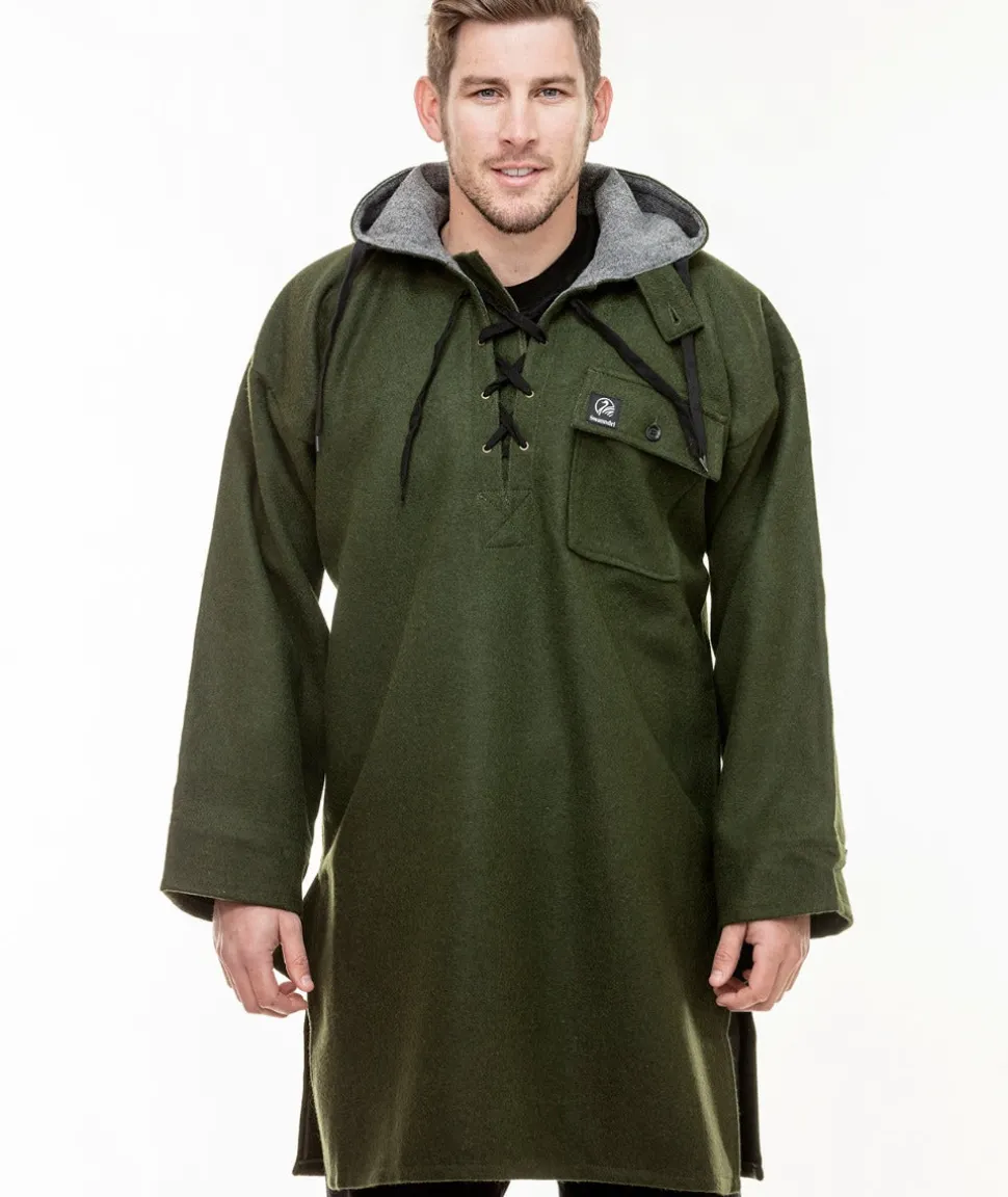 Men's Original Wool Bushshirt with Lace-up front