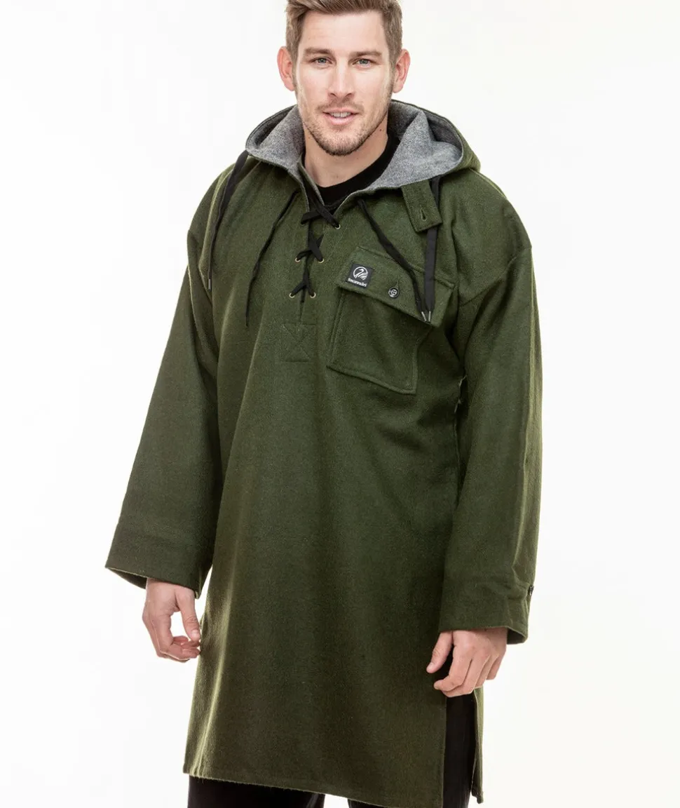 Men's Original Wool Bushshirt with Lace-up front