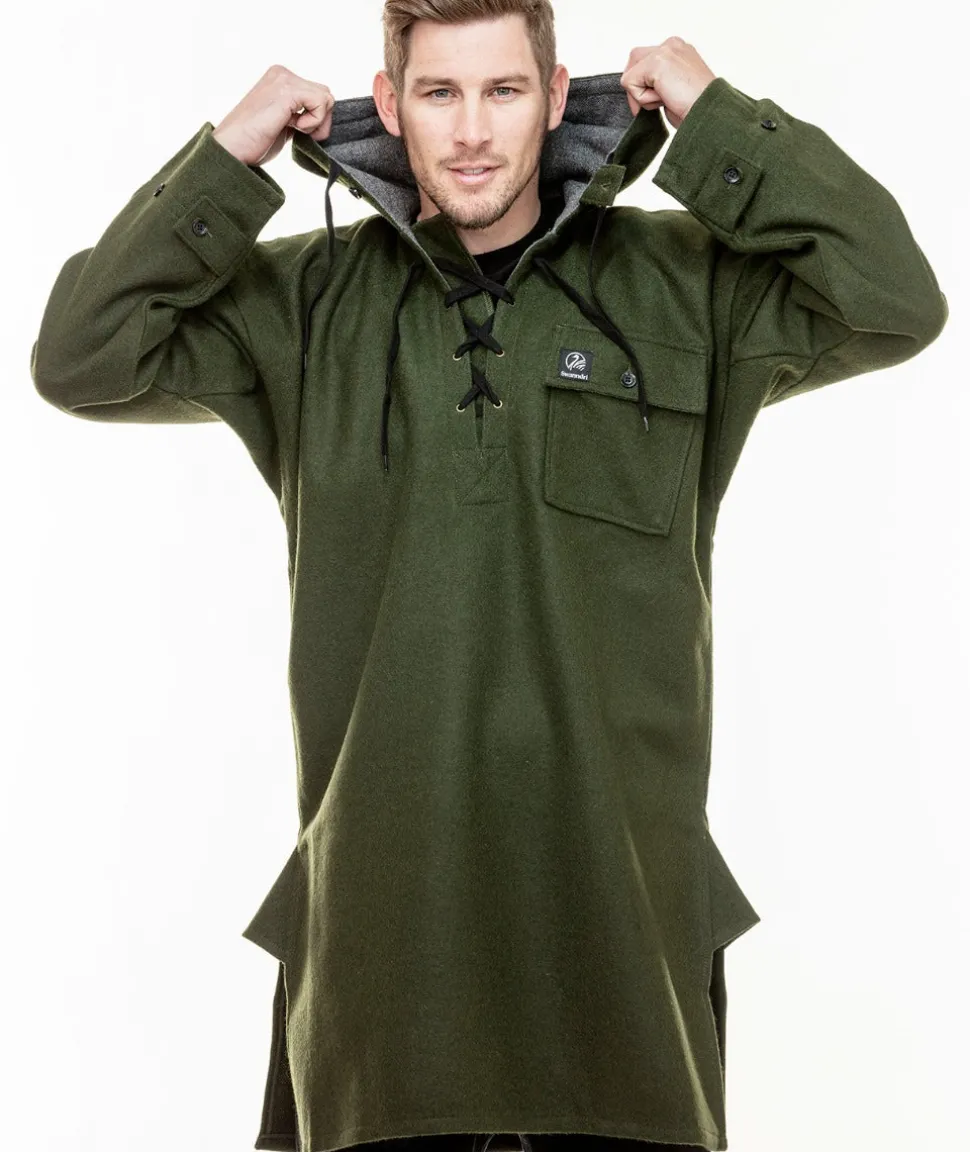 Men's Original Wool Bushshirt with Lace-up front