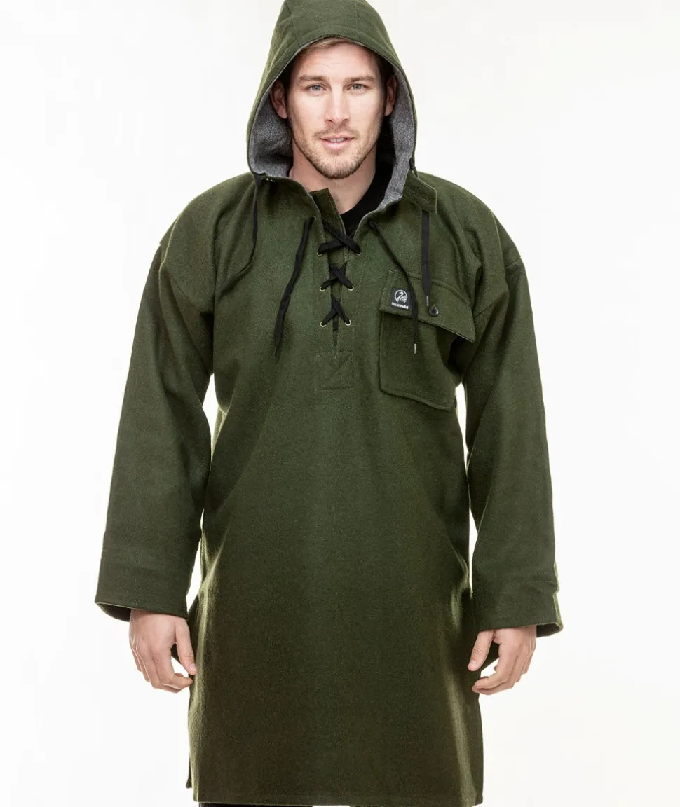 Men's Original Wool Bushshirt with Lace-up front