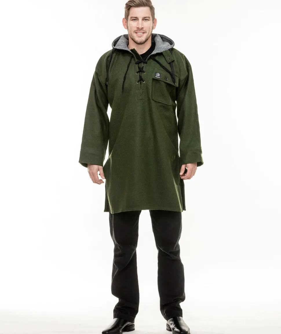 Men's Original Wool Bushshirt with Lace-up front