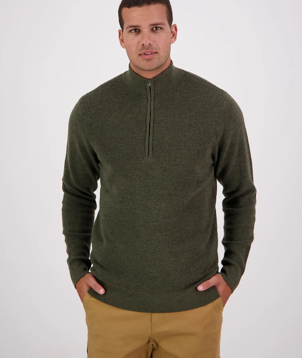 Men's Otahu River 1/4 Zip Merino Knit
