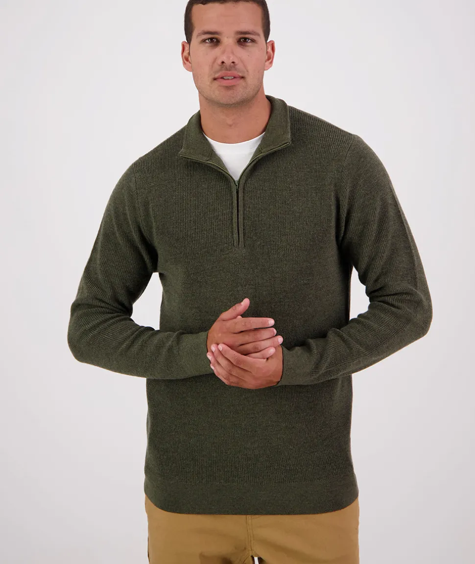 Men's Otahu River 1/4 Zip Merino Knit