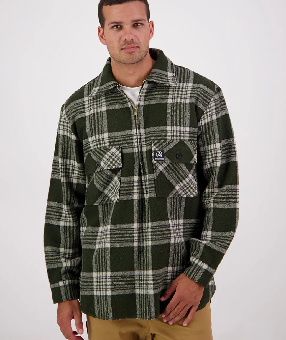 Men's Ranger Wool Zip Front Bushshirt