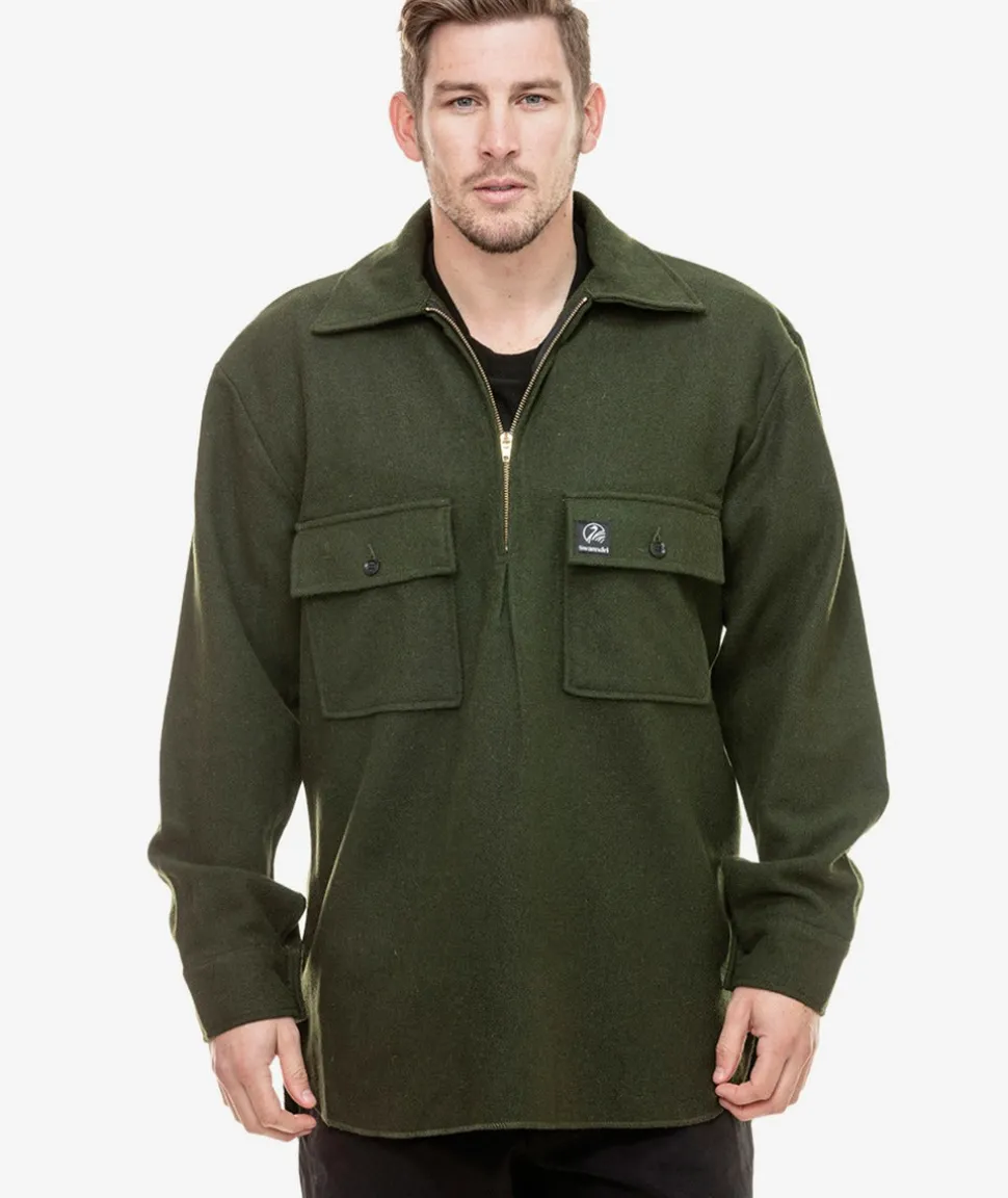 Men's Ranger Wool Zip Front Bushshirt