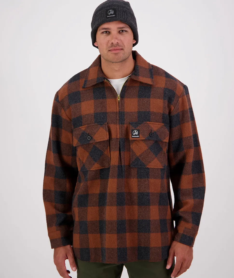 Men's Ranger Wool Zip Front Bushshirt