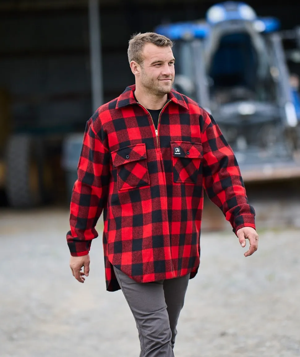 Men's Ranger Wool Zip Front Bushshirt