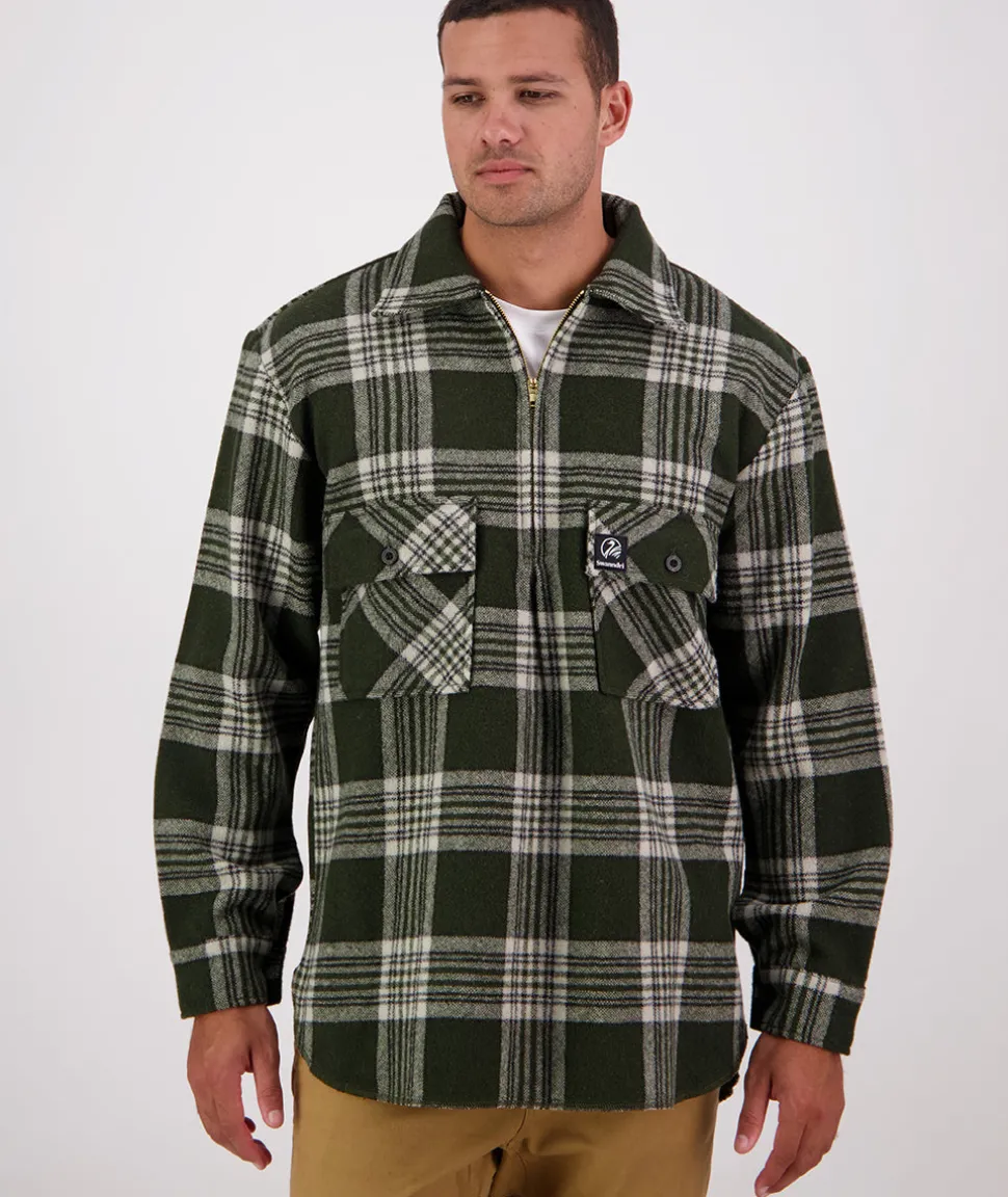 Men's Ranger Wool Zip Front Bushshirt