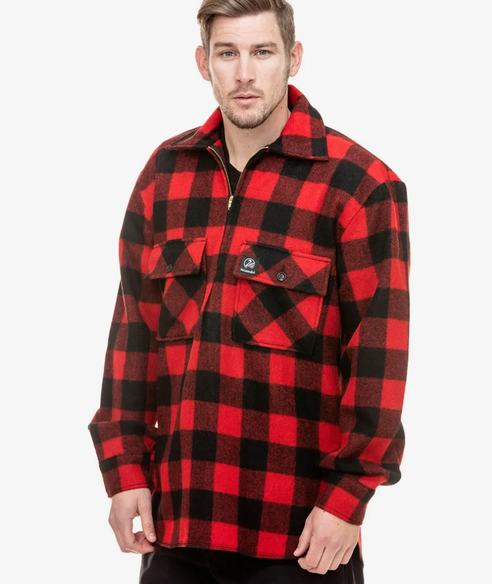 Men's Ranger Wool Zip Front Bushshirt