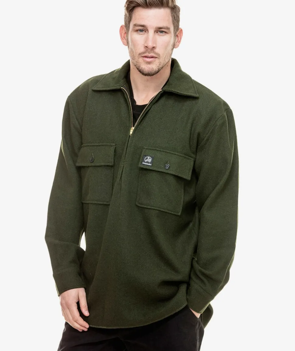 Men's Ranger Wool Zip Front Bushshirt
