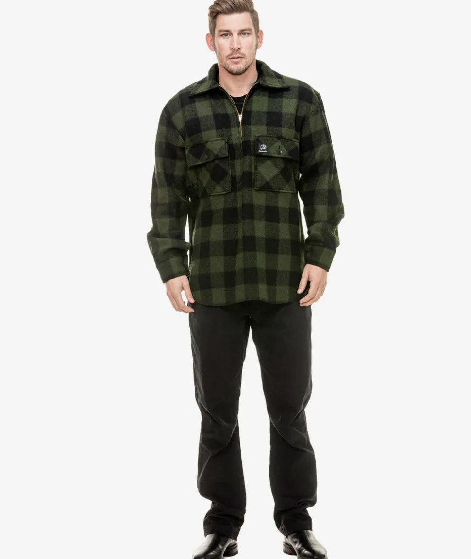 Men's Ranger Wool Zip Front Bushshirt