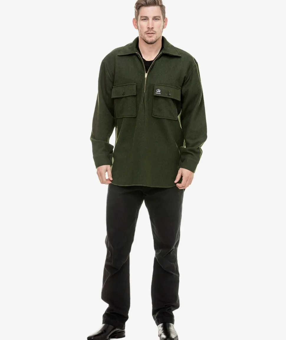 Men's Ranger Wool Zip Front Bushshirt
