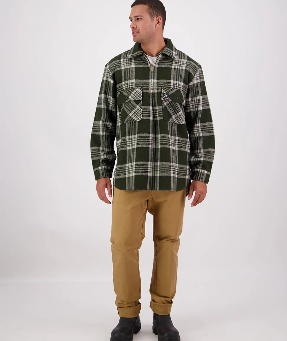 Men's Ranger Wool Zip Front Bushshirt