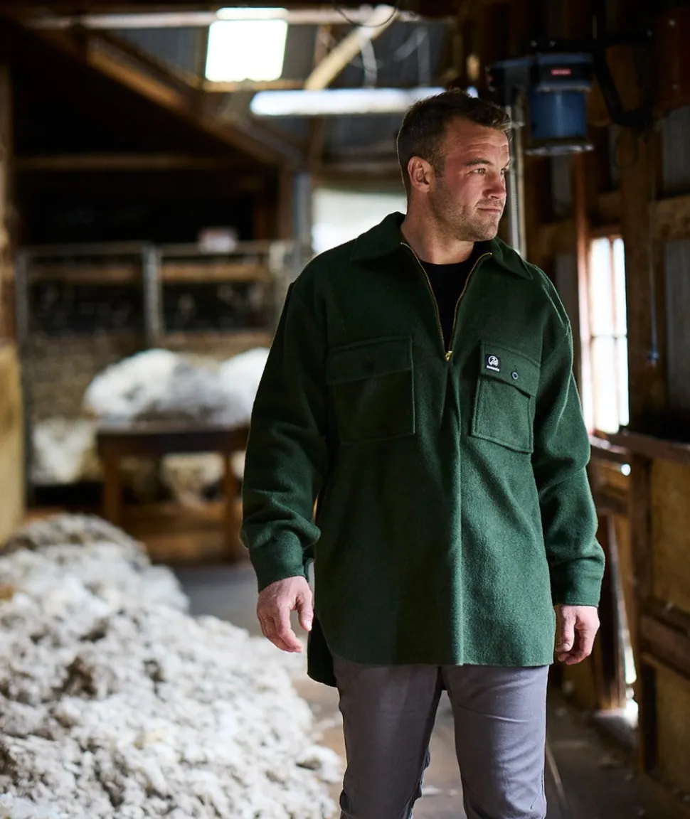 Men's Ranger Wool Zip Front Bushshirt