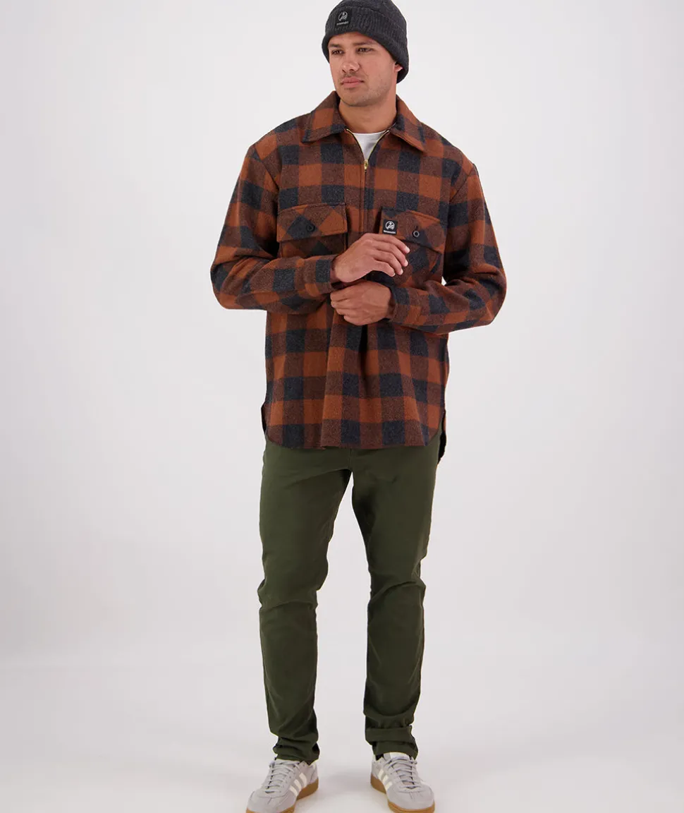 Men's Ranger Wool Zip Front Bushshirt