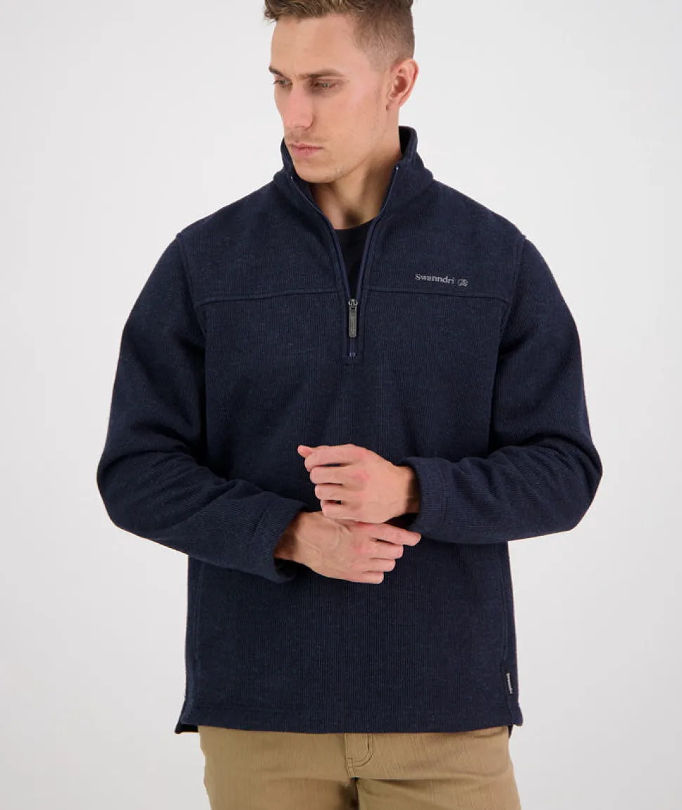 Men's Weka Technical Fleece Pullover with Bonded Wool Lining
