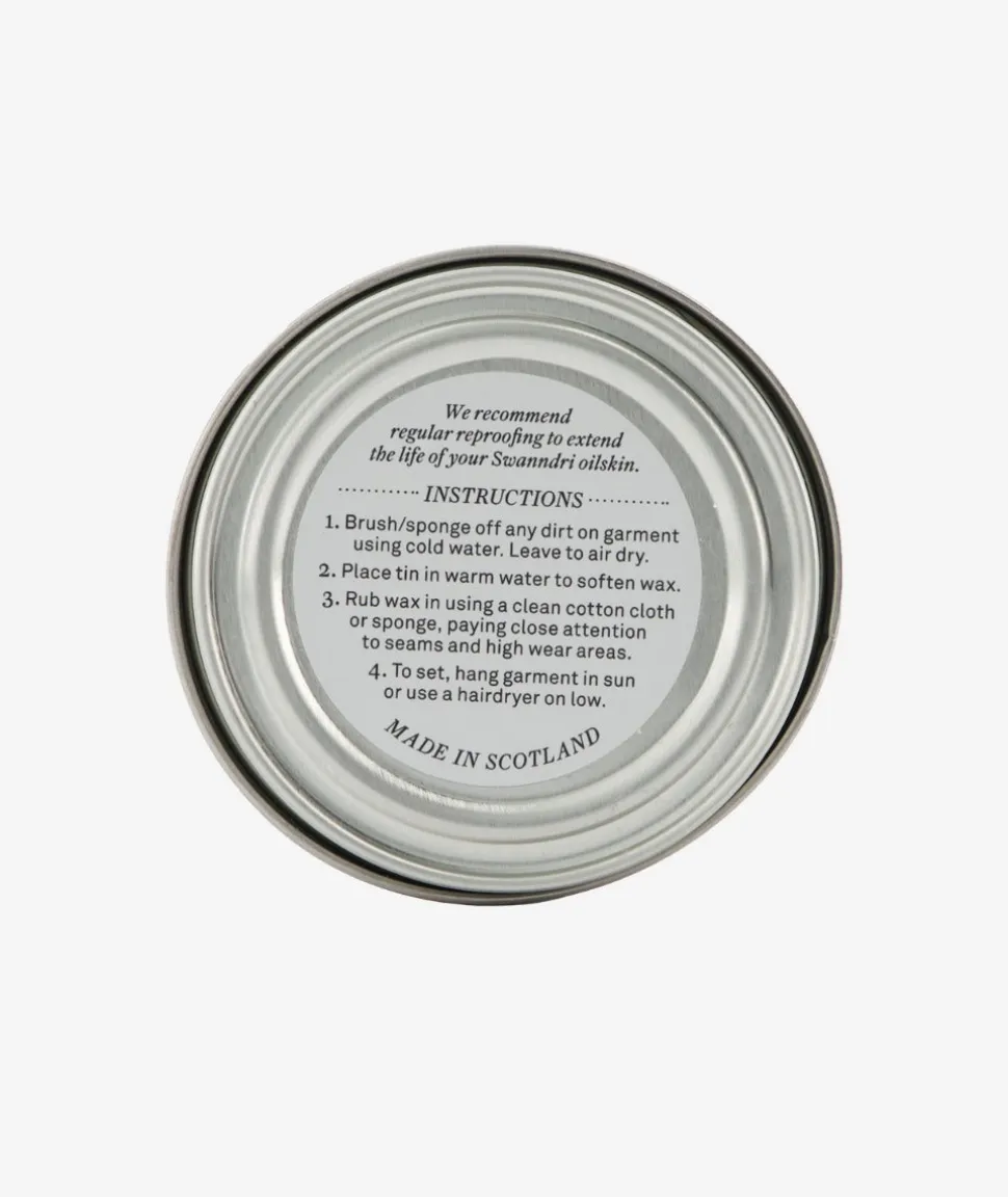 Wax Tin for Re-proofing Oilskin Vests and Jackets