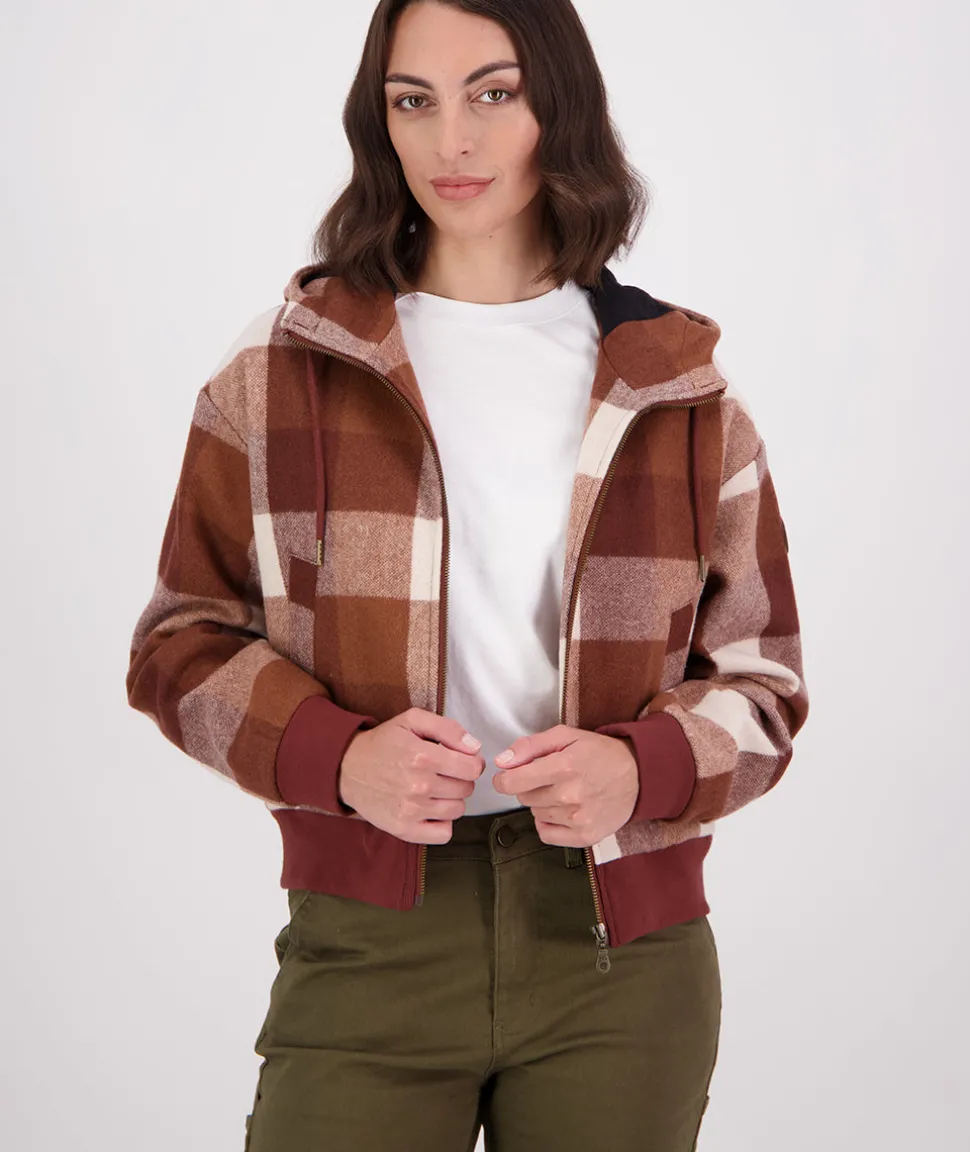 Women's Kentwood Cropped Wool Hoodie