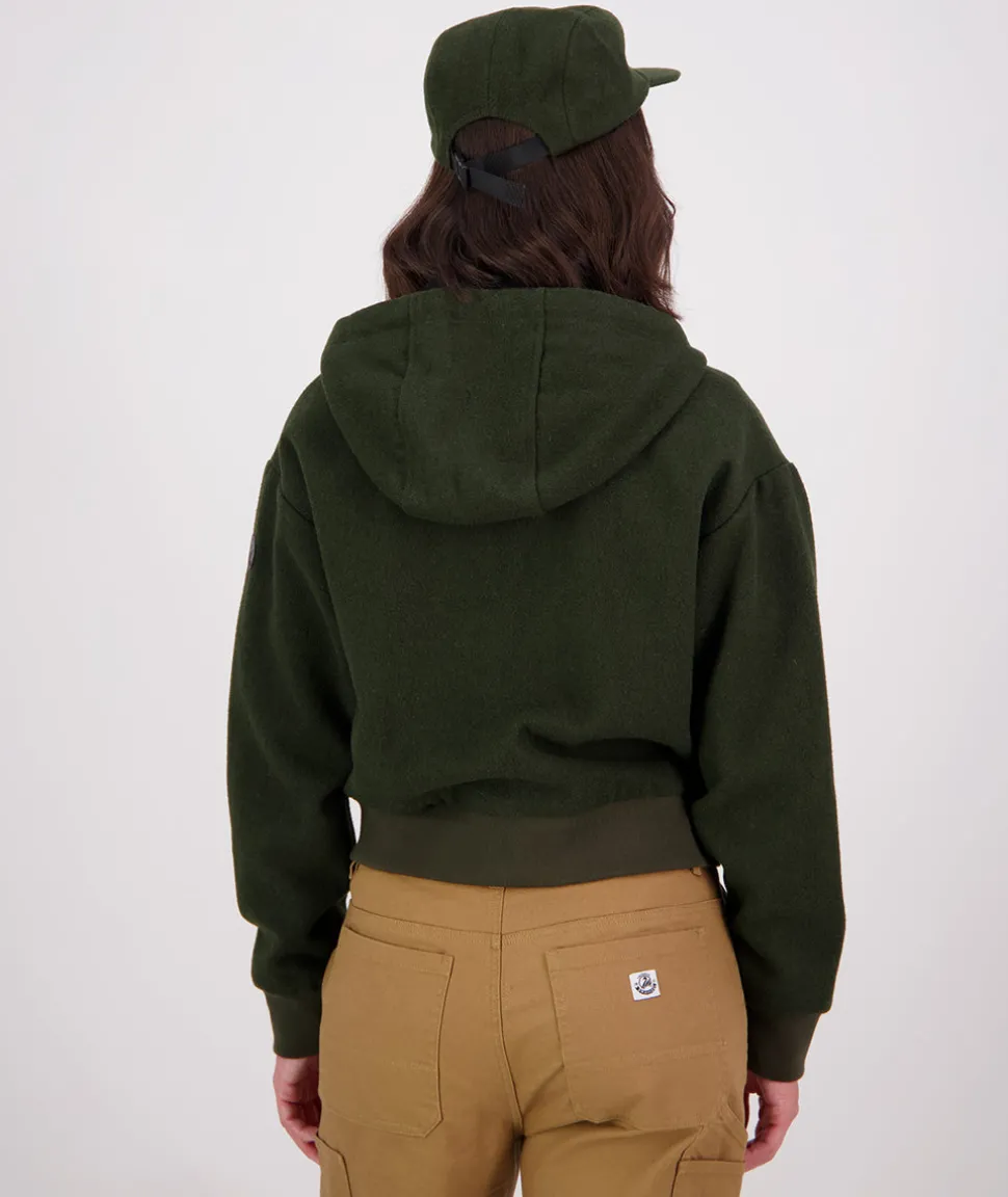 Women's Kentwood Cropped Wool Hoodie