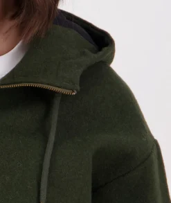 Women's Kentwood Cropped Wool Hoodie