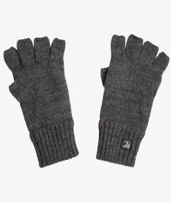 Wool Fingerless Glove with Fleece Lining